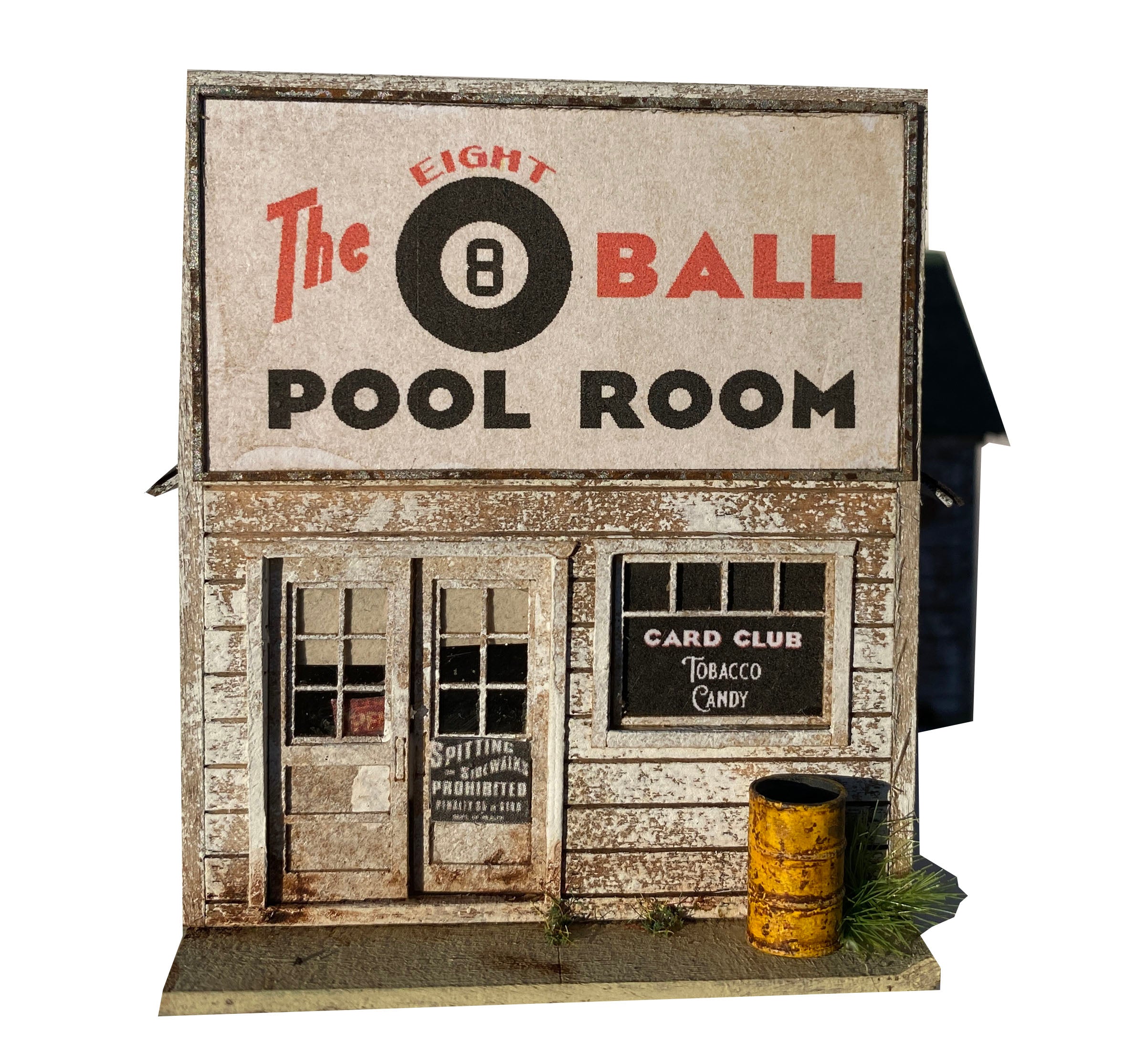 Eight Ball Pool Room- HO Scale Kit