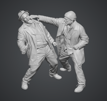 Load image into Gallery viewer, Hobo Fight - HO Scale Figure
