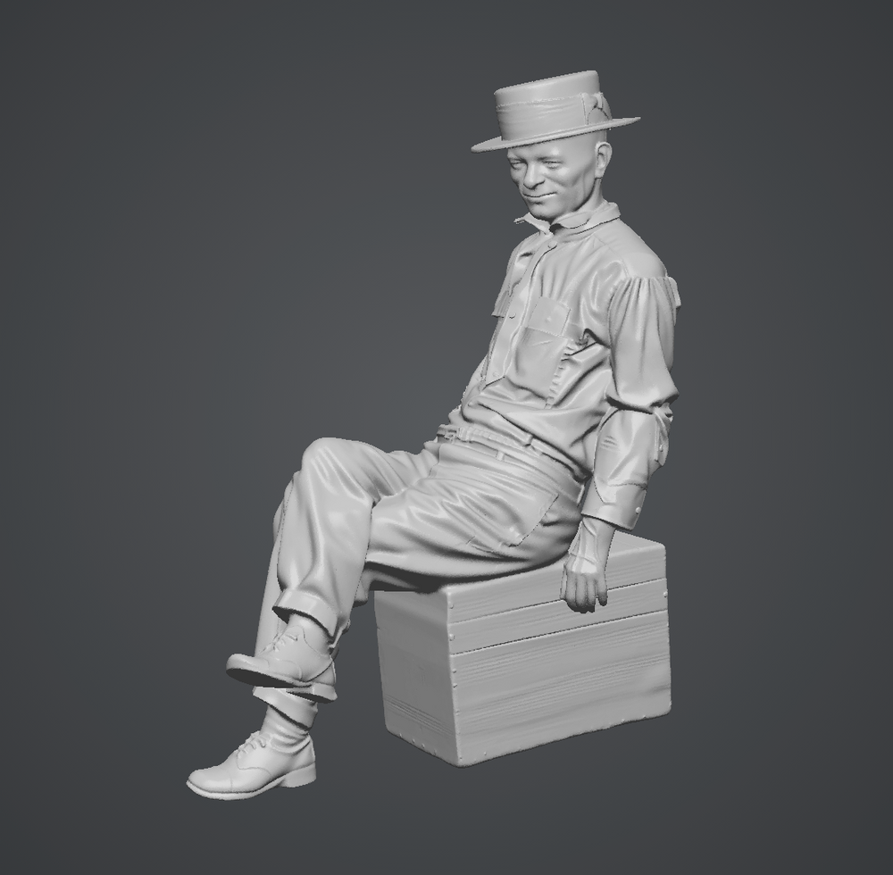 Break on a Crate - HO Scale Figure