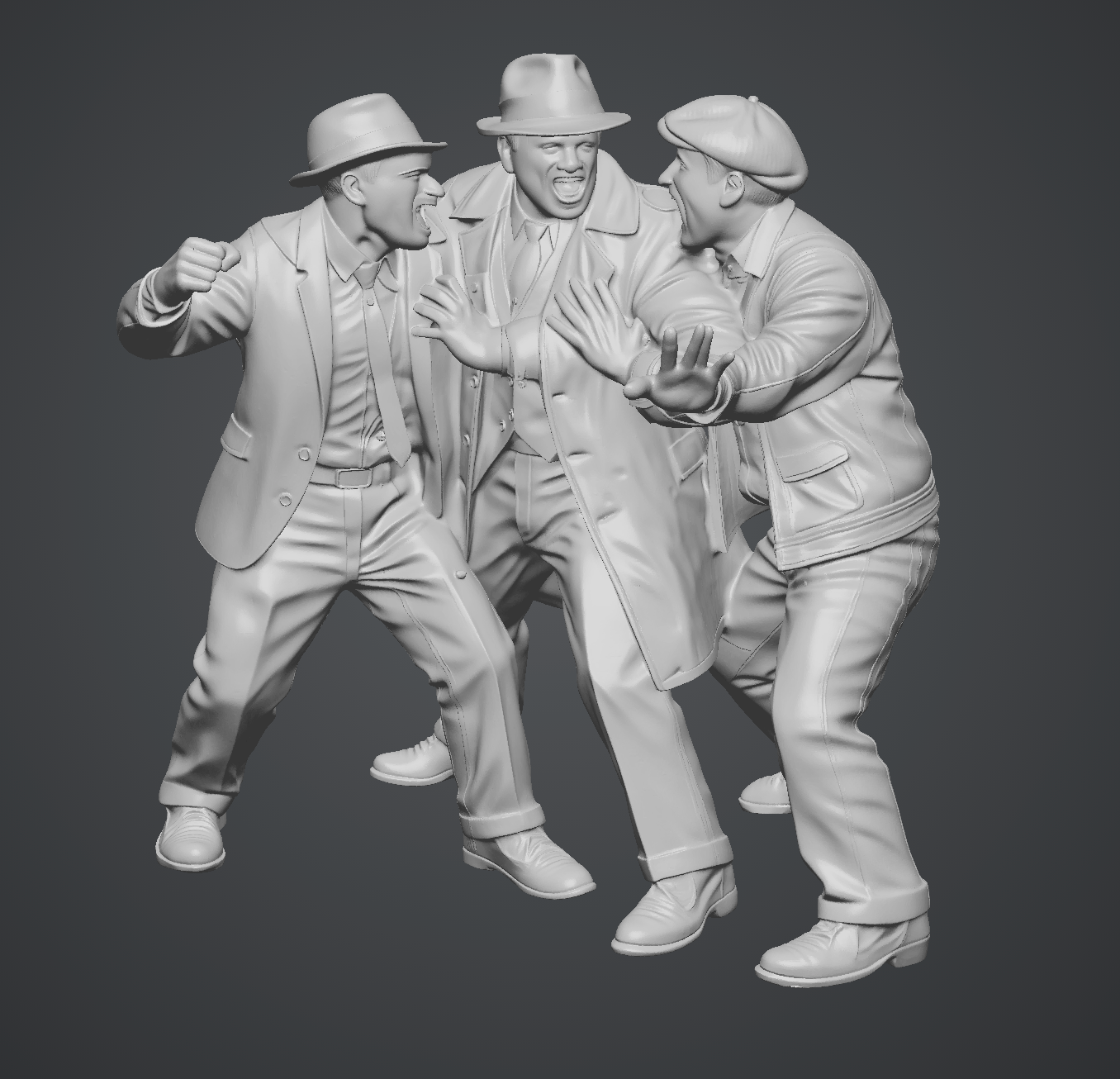 Break it Up! - HO Scale Figure