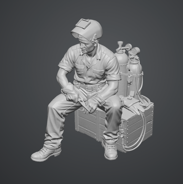 The Welder - HO Scale Figure