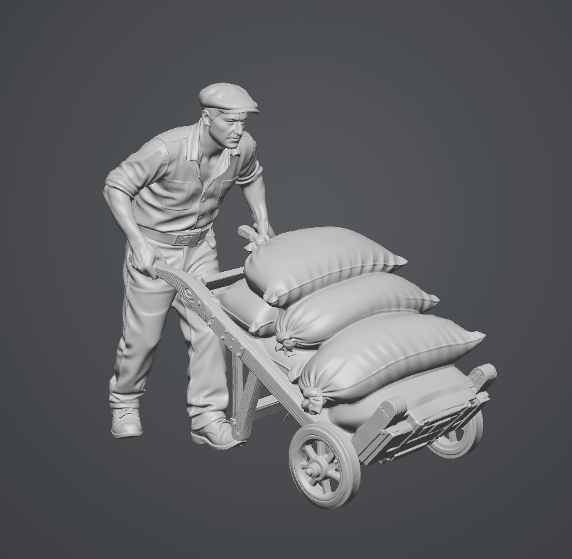 Back Breaker- HO Scale Figure