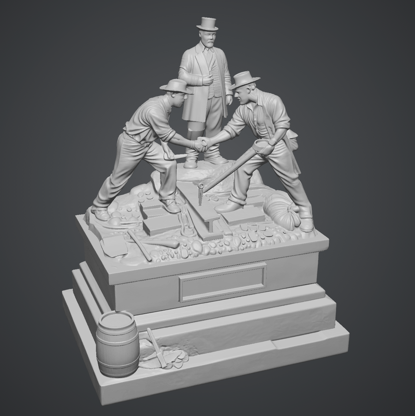 Golden Spike Memorial   - HO Scale Detail