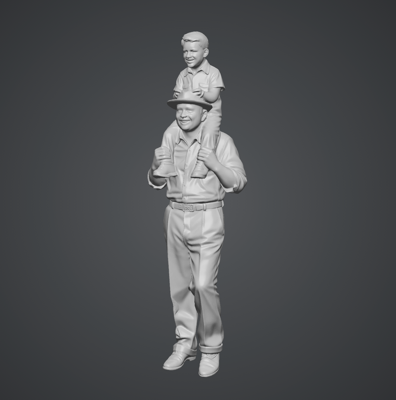 Riding High- HO Scale Figure