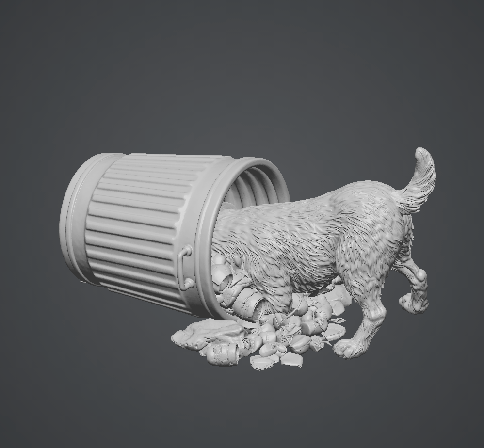 Treasure Can - HO Scale Figure
