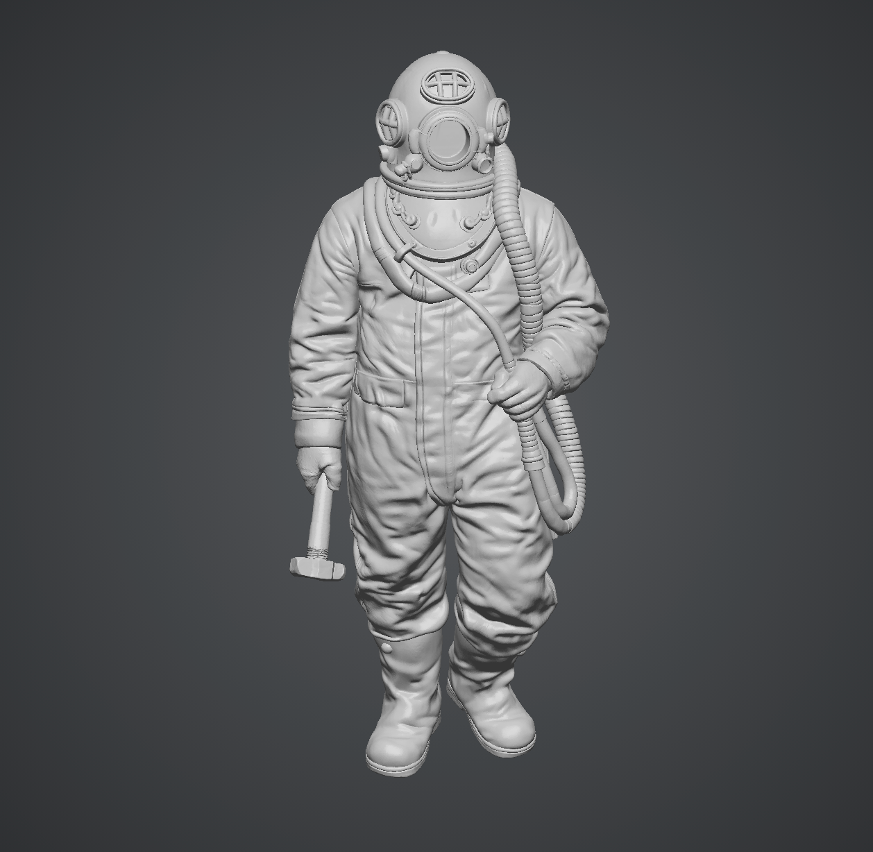 Pile Inspector / Diver - HO Scale Figure