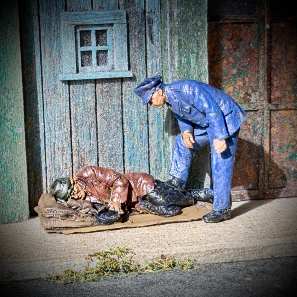 You Okay Fella? - HO Scale Figure