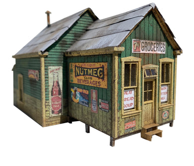 HO Scale Building - Weathered Shed Cardstock kit set WS2H HO Scale Building - Weathered Shed Cardstock kit set WS2H