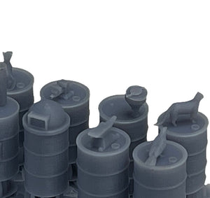Oil Drums-8 Ways - Resin Detail Part HO Scale