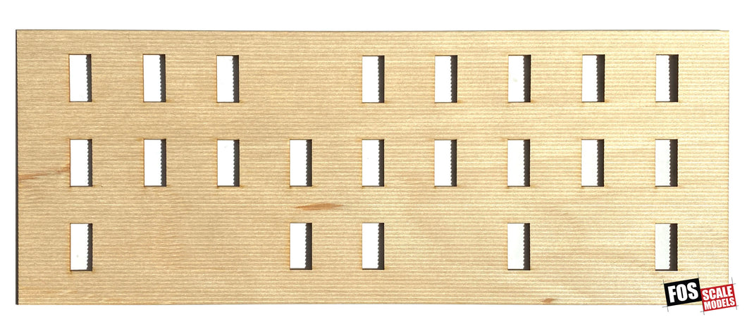 CLAPBOARD WALL SECTION - B208 HO SCALE