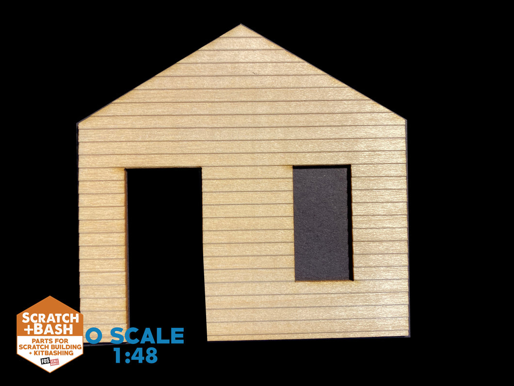 CLAPBOARD WALL SECTION - O SCALE CX106