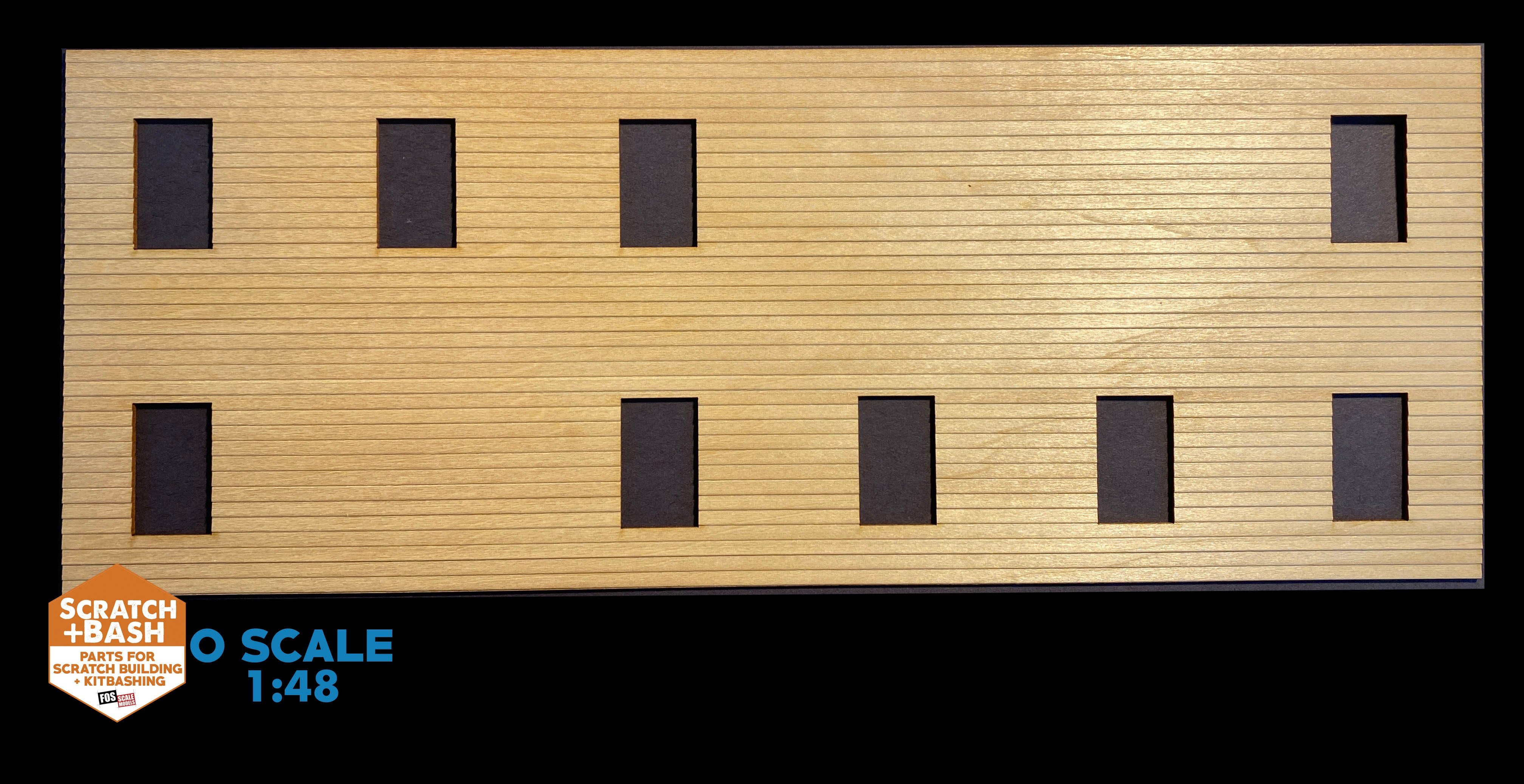 CLAPBOARD WALL SECTION - O SCALE DX103