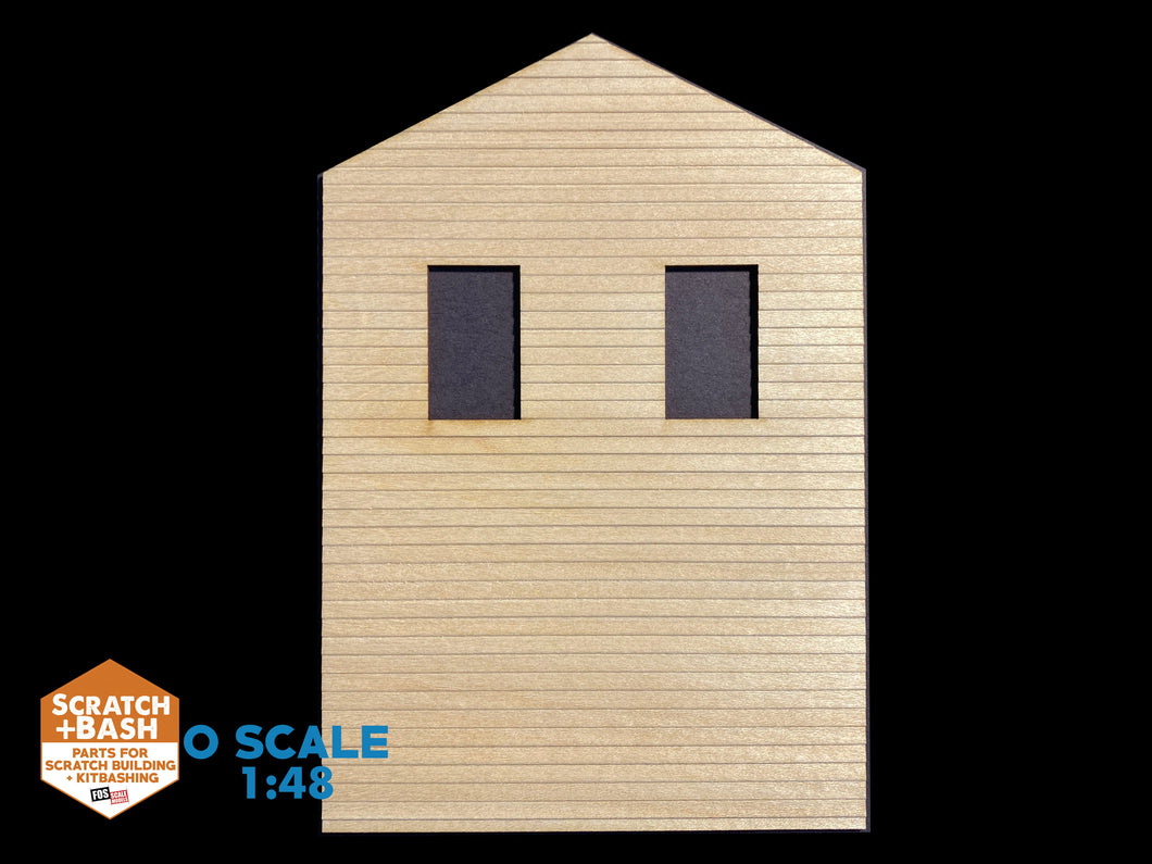 CLAPBOARD WALL SECTION - O SCALE DX104