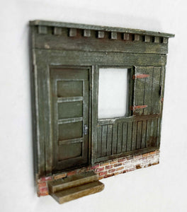 Wall Section w/ Steps & Brick - Metal Detail Part HO Scale