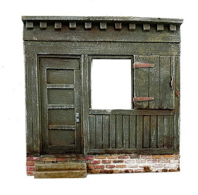 Wall Section w/ Steps & Brick - Metal Detail Part HO Scale