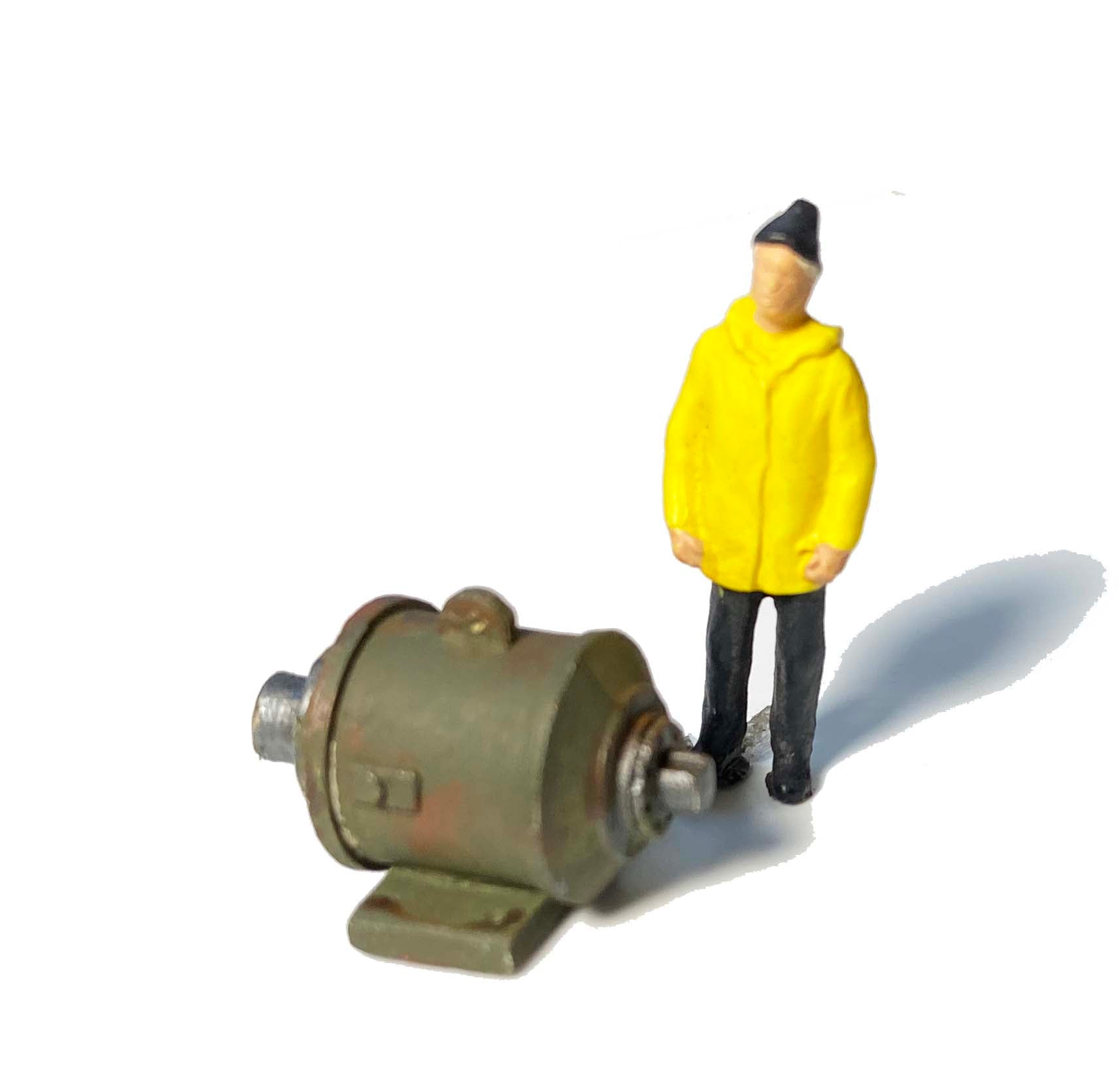 Electric Motor (2) - Metal Detail Part HO Scale