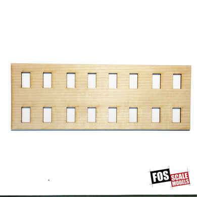 CLAPBOARD WALL SECTION - A 110 HO SCALE