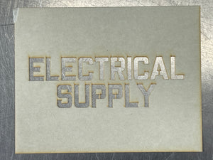 ELECTRICAL SUPPLY  STENCIL - HO SCALE