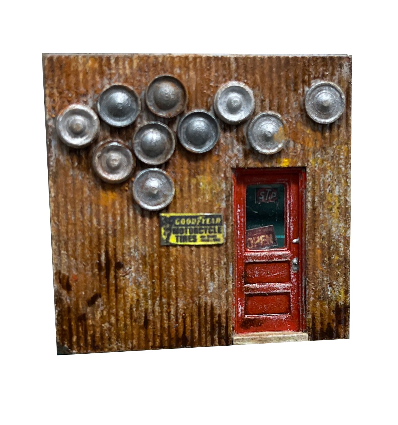 Hub Cap Wall  - Resin Detail Part HO Scale
