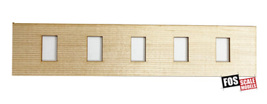 CLAPBOARD WALL SECTION - D106 HO SCALE