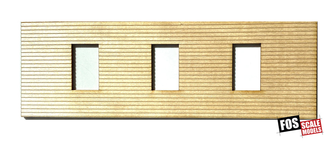 CLAPBOARD WALL SECTION - D105 HO SCALE