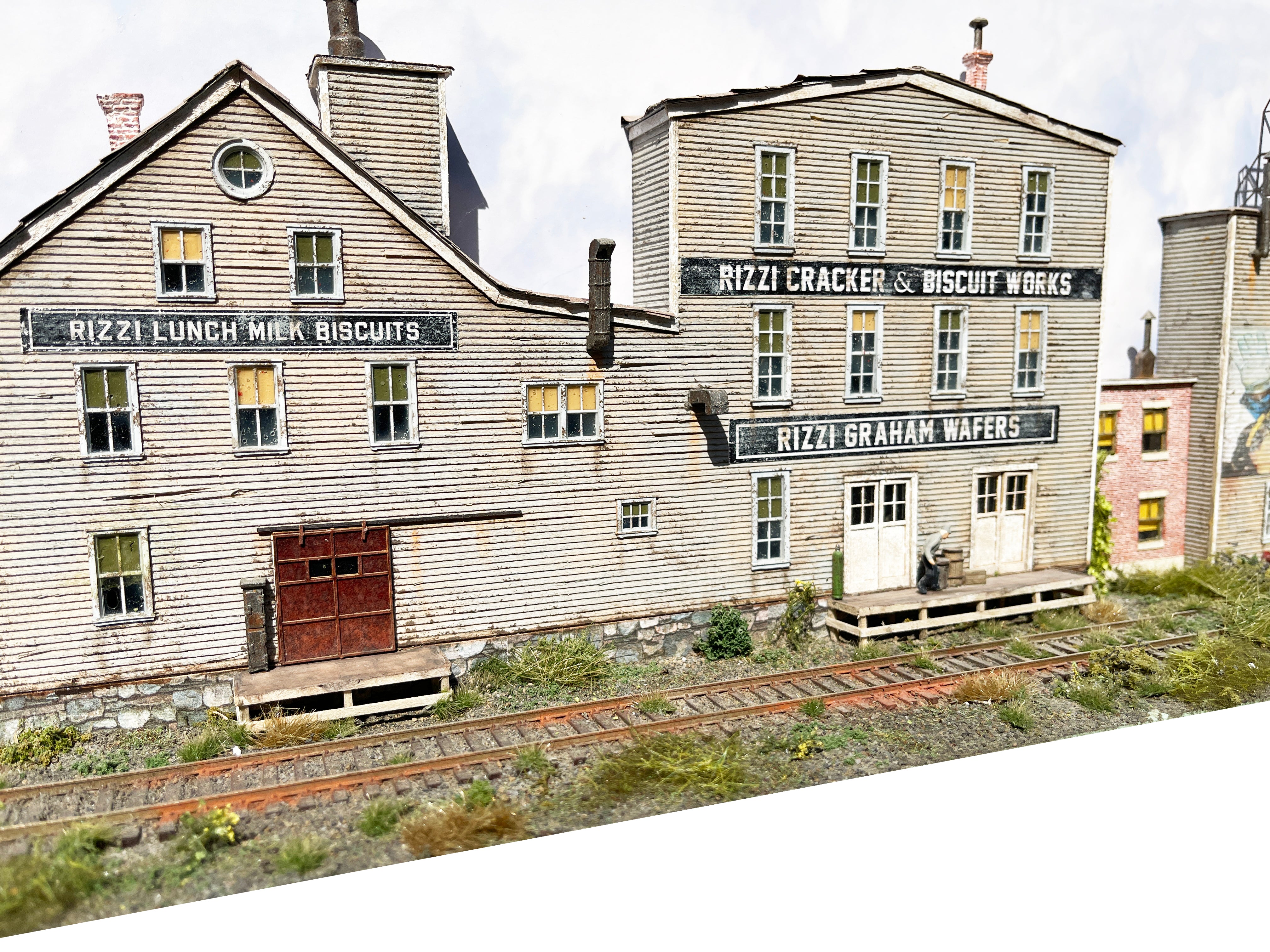 Rizzi Biscuit Co. -  HO Scale Background Kit
