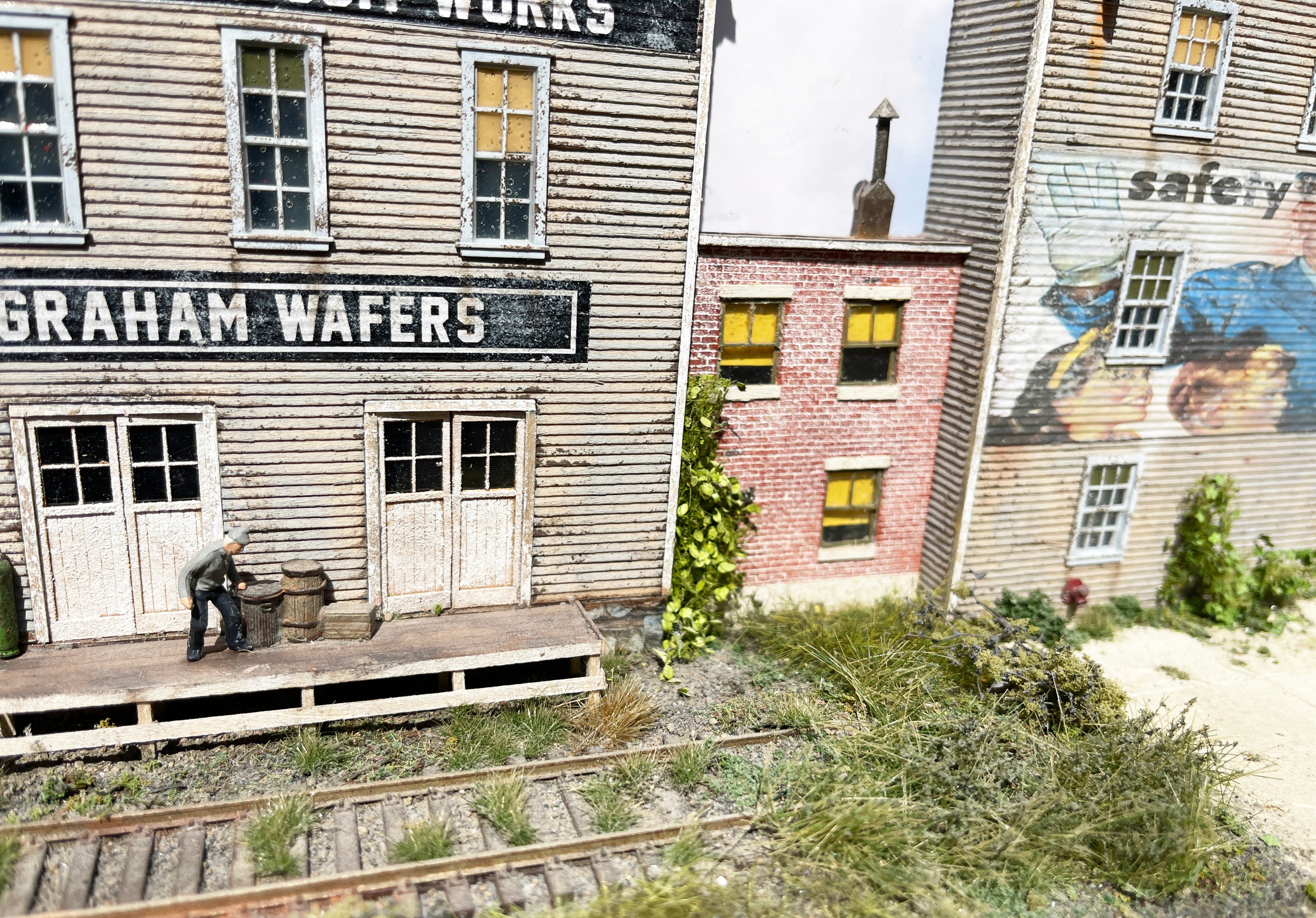 Rizzi Biscuit Co. -  HO Scale Background Kit