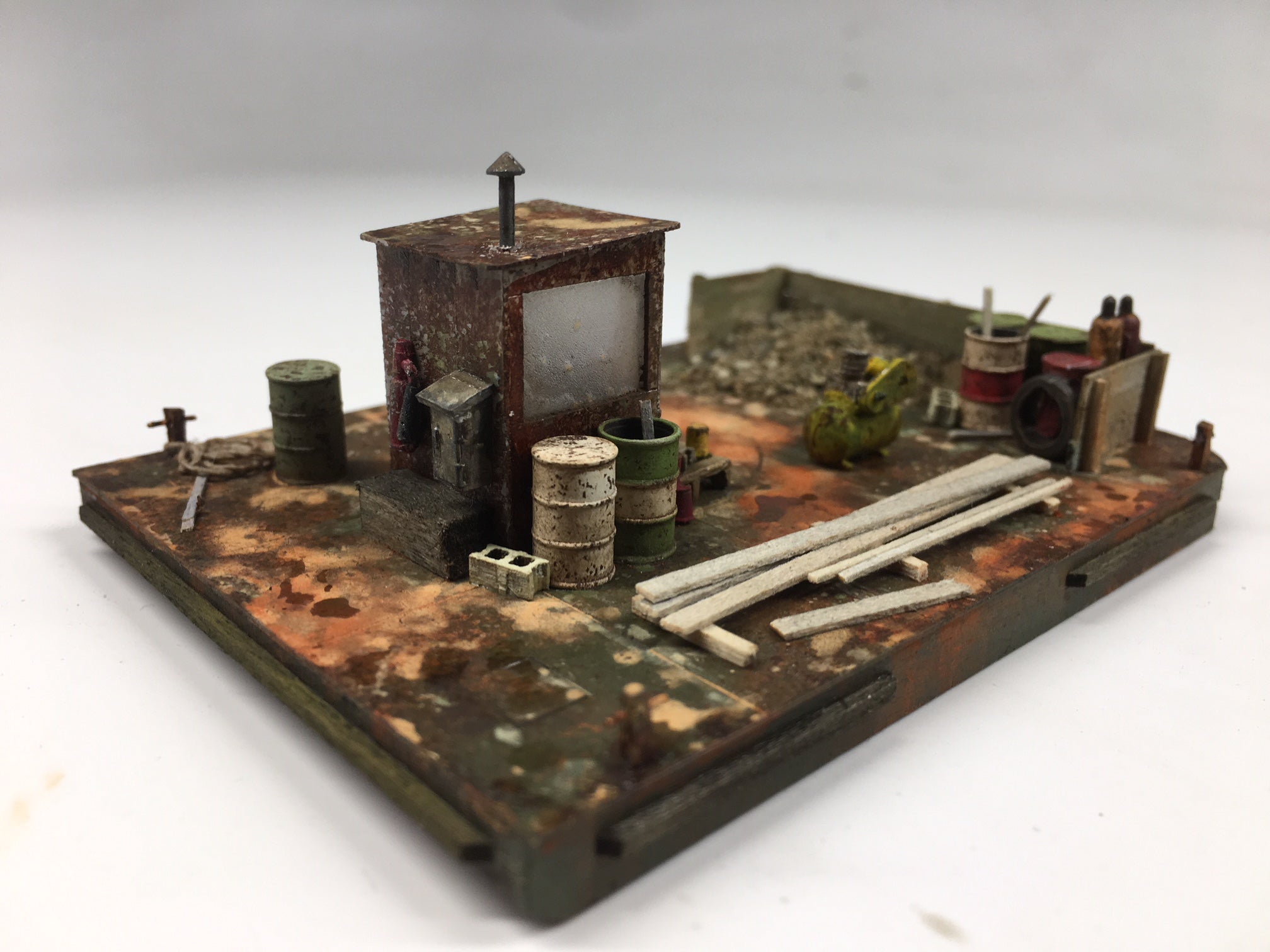 Barge Combo: Work Barge and Ferry- HO Scale Kit