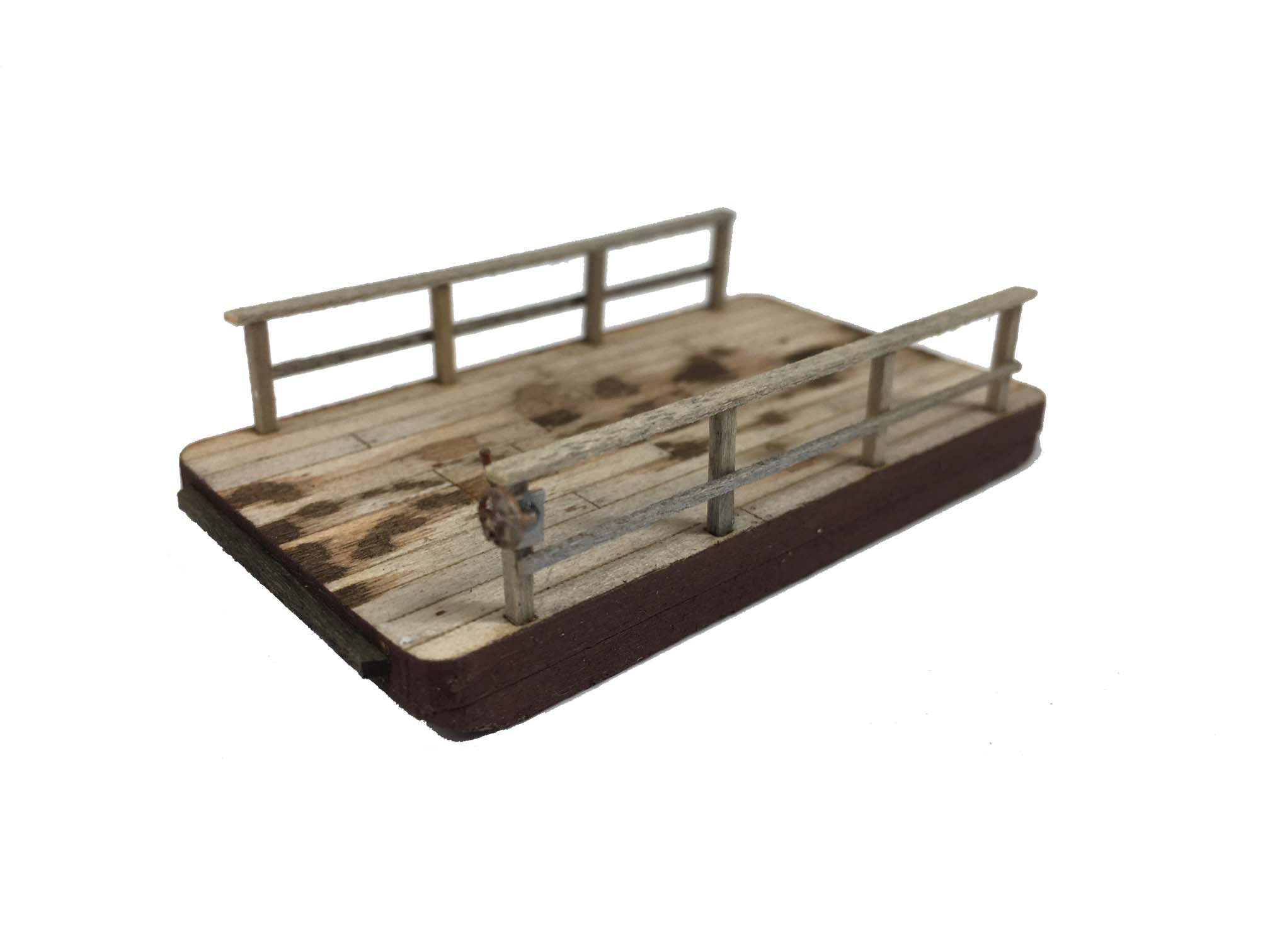 Barge Combo: Work Barge and Ferry- HO Scale Kit