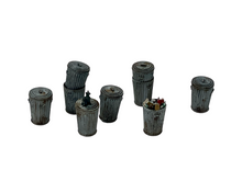 Load image into Gallery viewer, Trash Cans / Assorted (Set of 7)-  Resin Detail Part O Scale