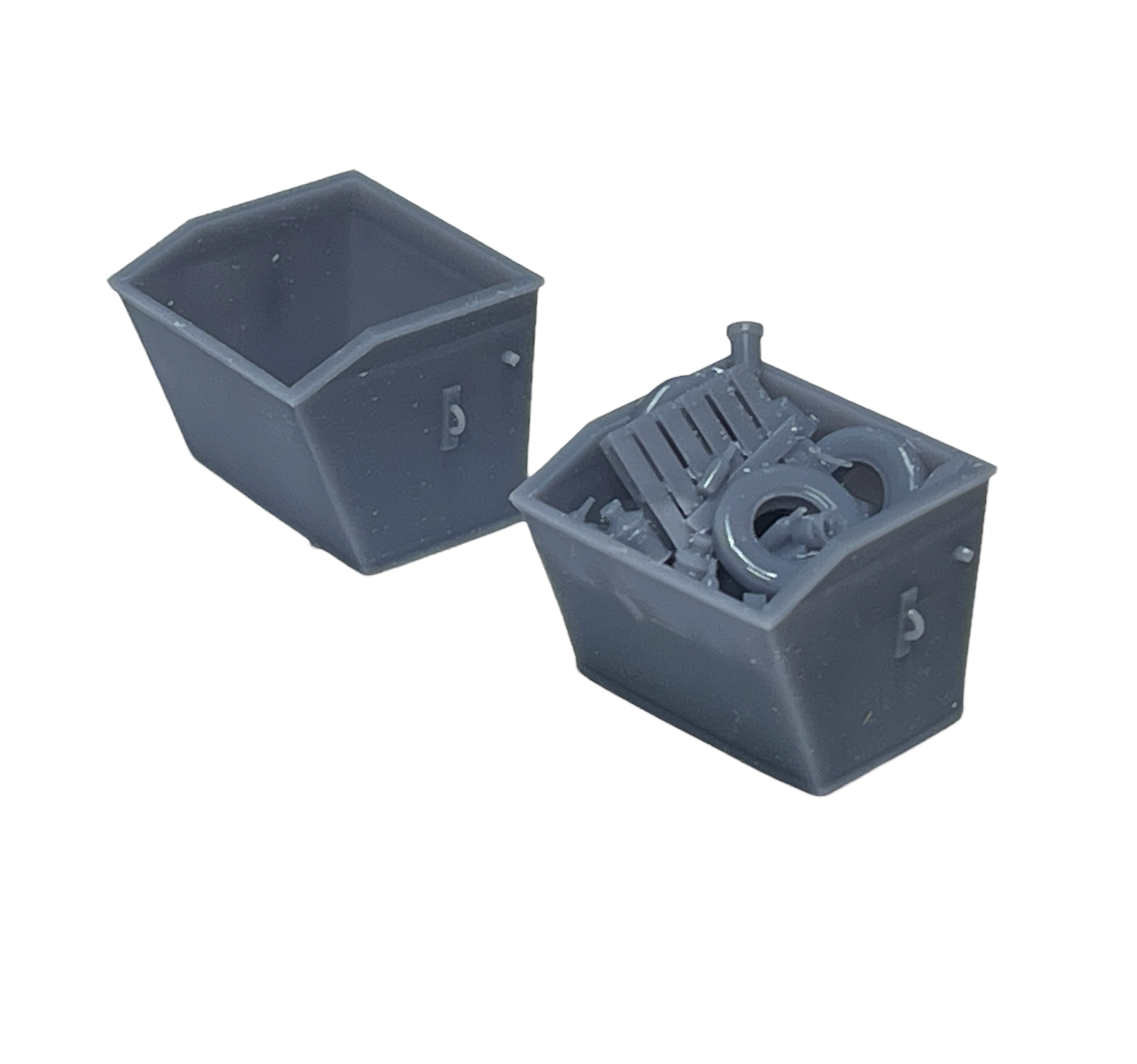 Vintage Dumpsters (2)  - Resin Detail Part HO Scale