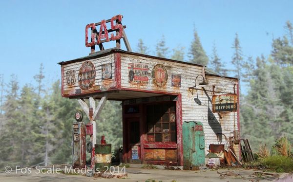 The Gas Station- O Scale Kit