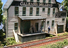 Load image into Gallery viewer, Calamus Milling  - HO Scale Background Kit