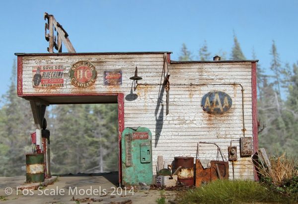 The Gas Station- O Scale Kit