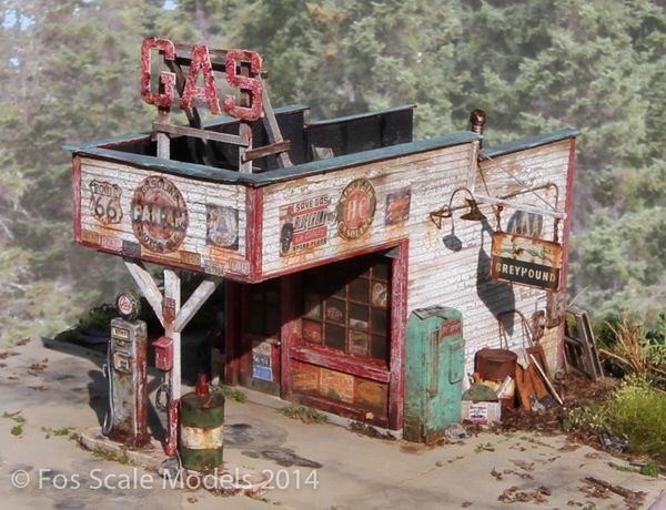 The Gas Station- O Scale Kit