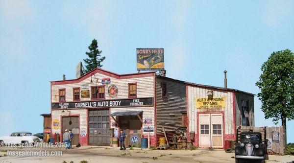 Darnell's Auto Body - HO Scale Kit